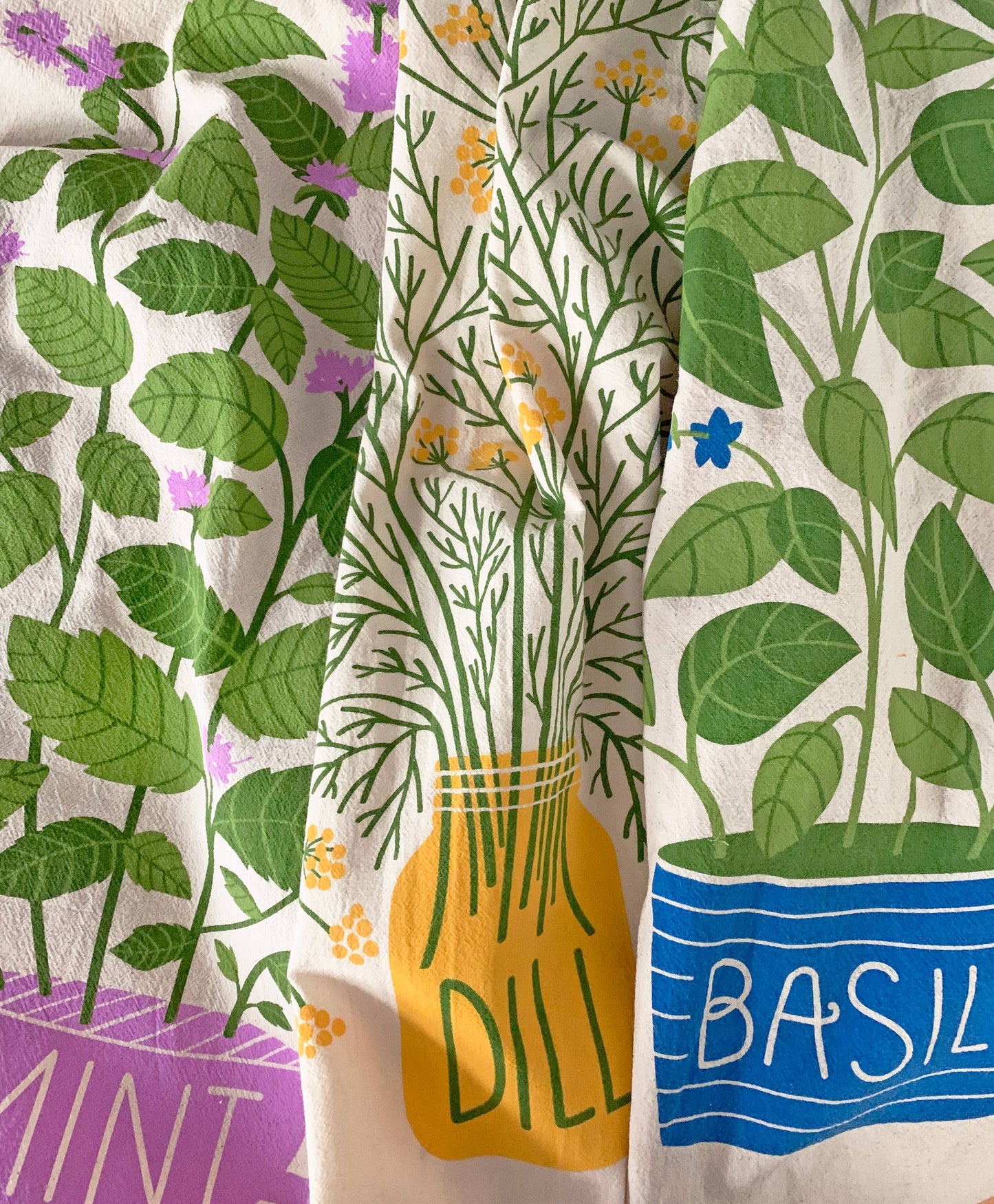 Fresh Herbs | Dish Towel Set of 3