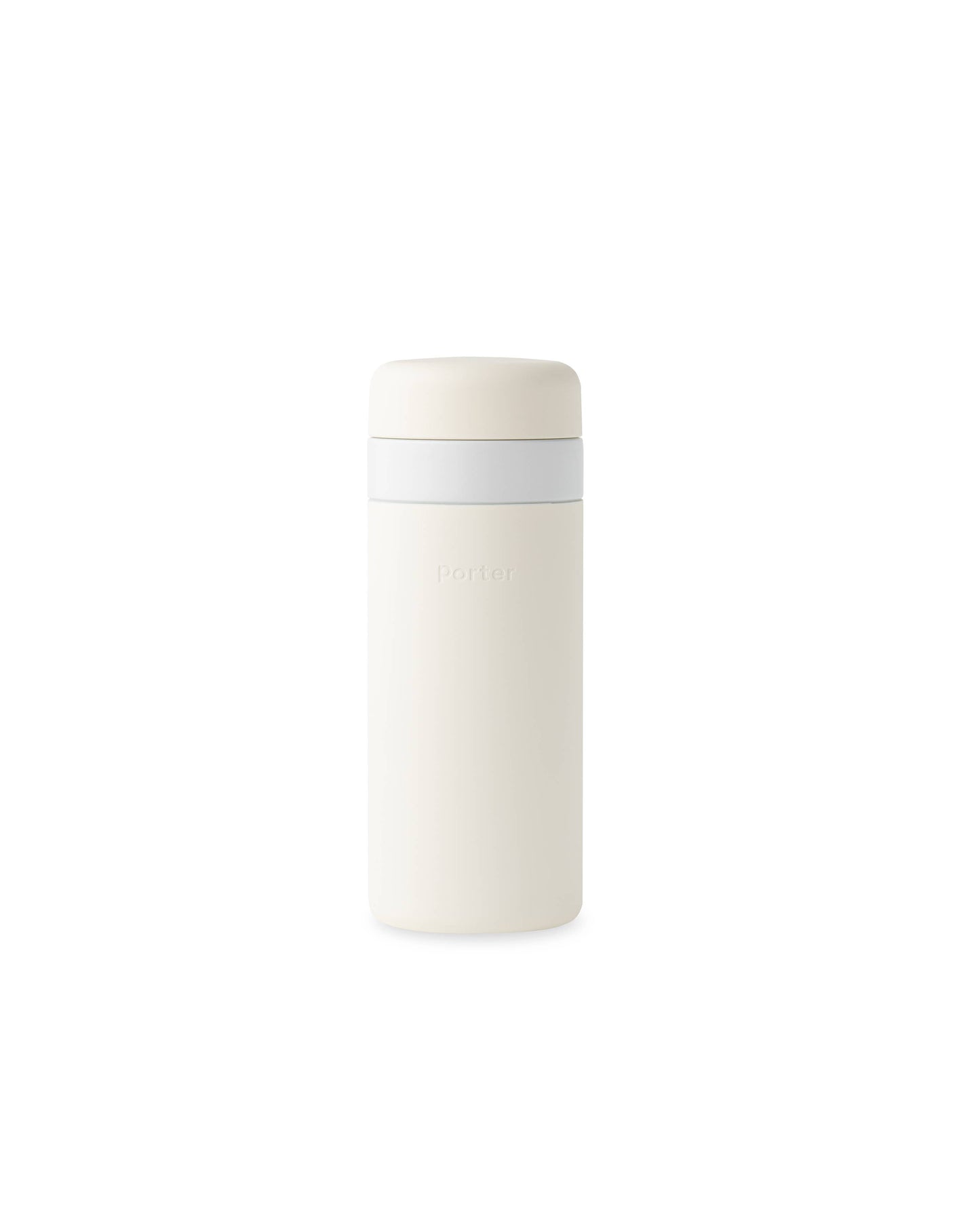 Insulated Ceramic Stainless Steel Coffee & Drink Bottle: Cream