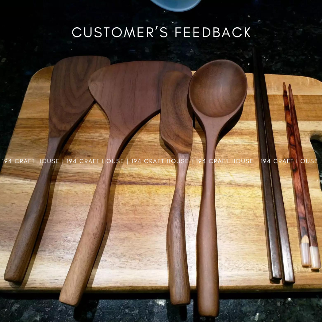 Large Walnut Wooden Spoon