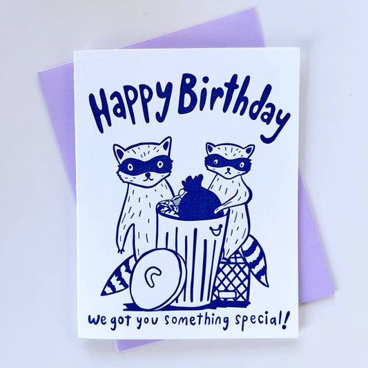Birthday Raccoons Card