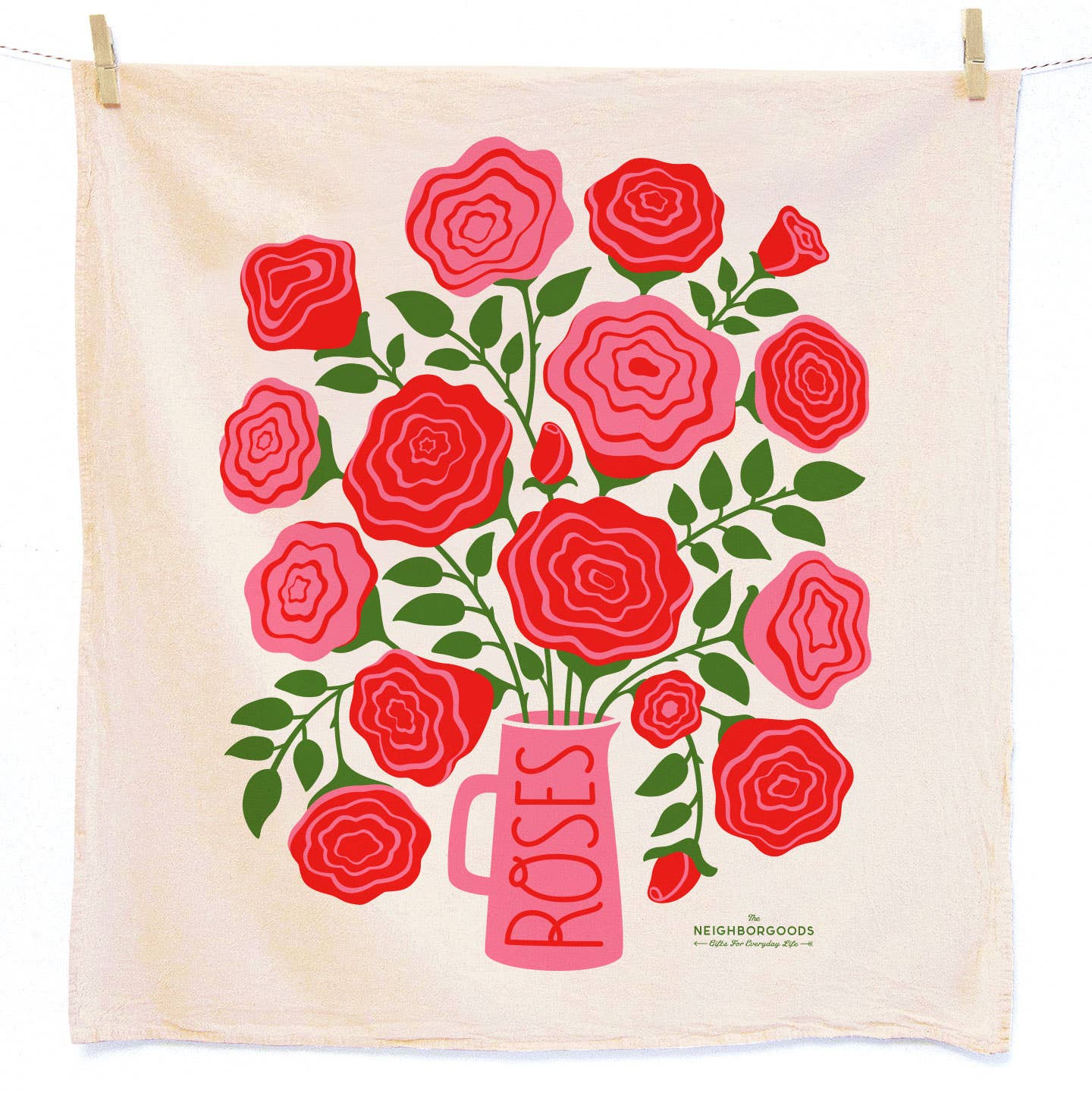 Edible Flowers Dish Towel Set - 3 Pack