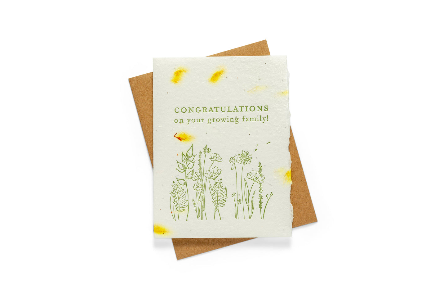 Growing Family | Seed Card | Letterpress Greeting Card