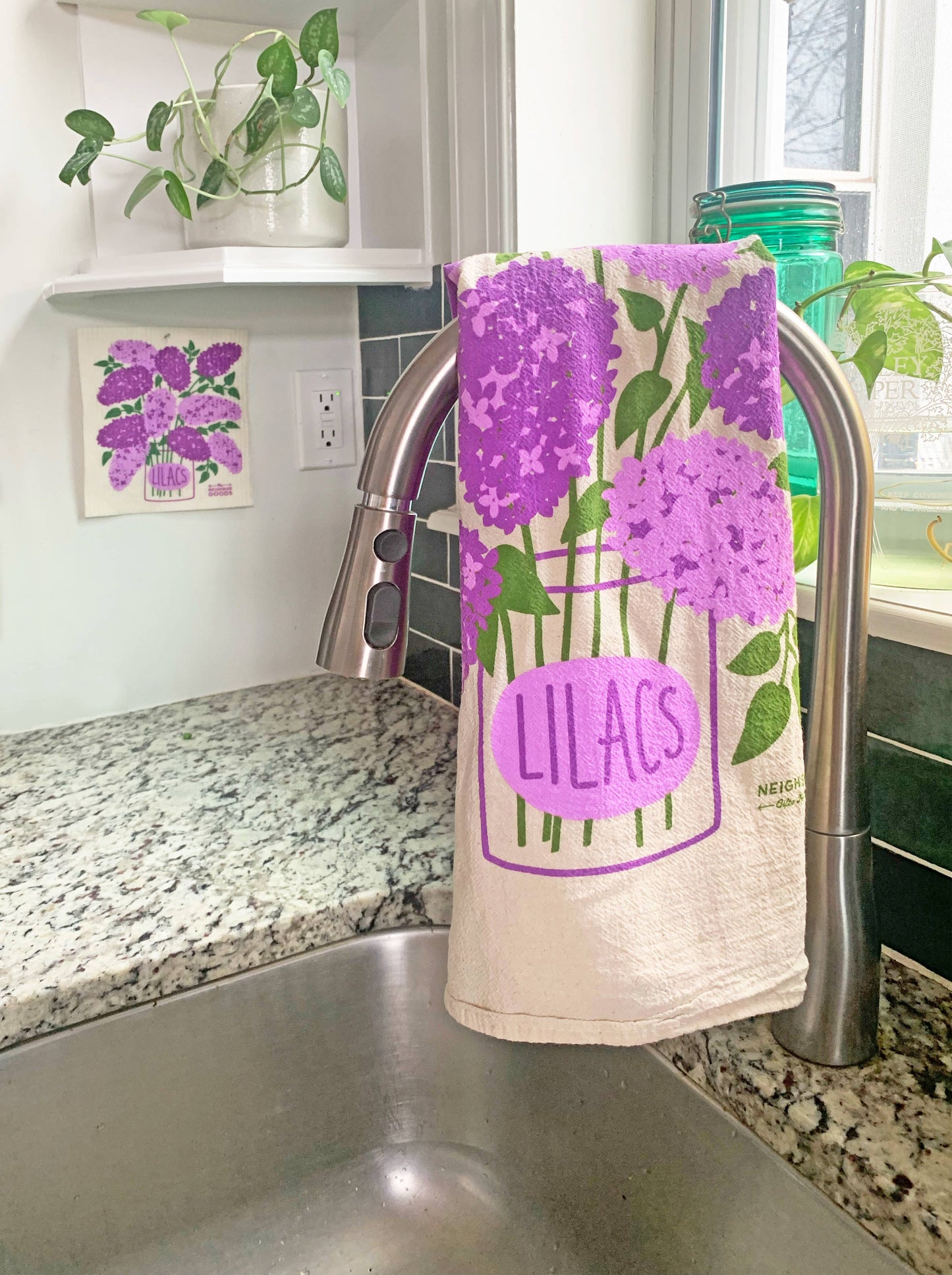 Edible Flowers Dish Towel Set - 3 Pack