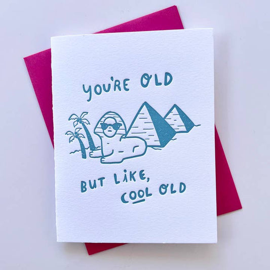 Cool Old Sphinx & Pyramids Birthday Card