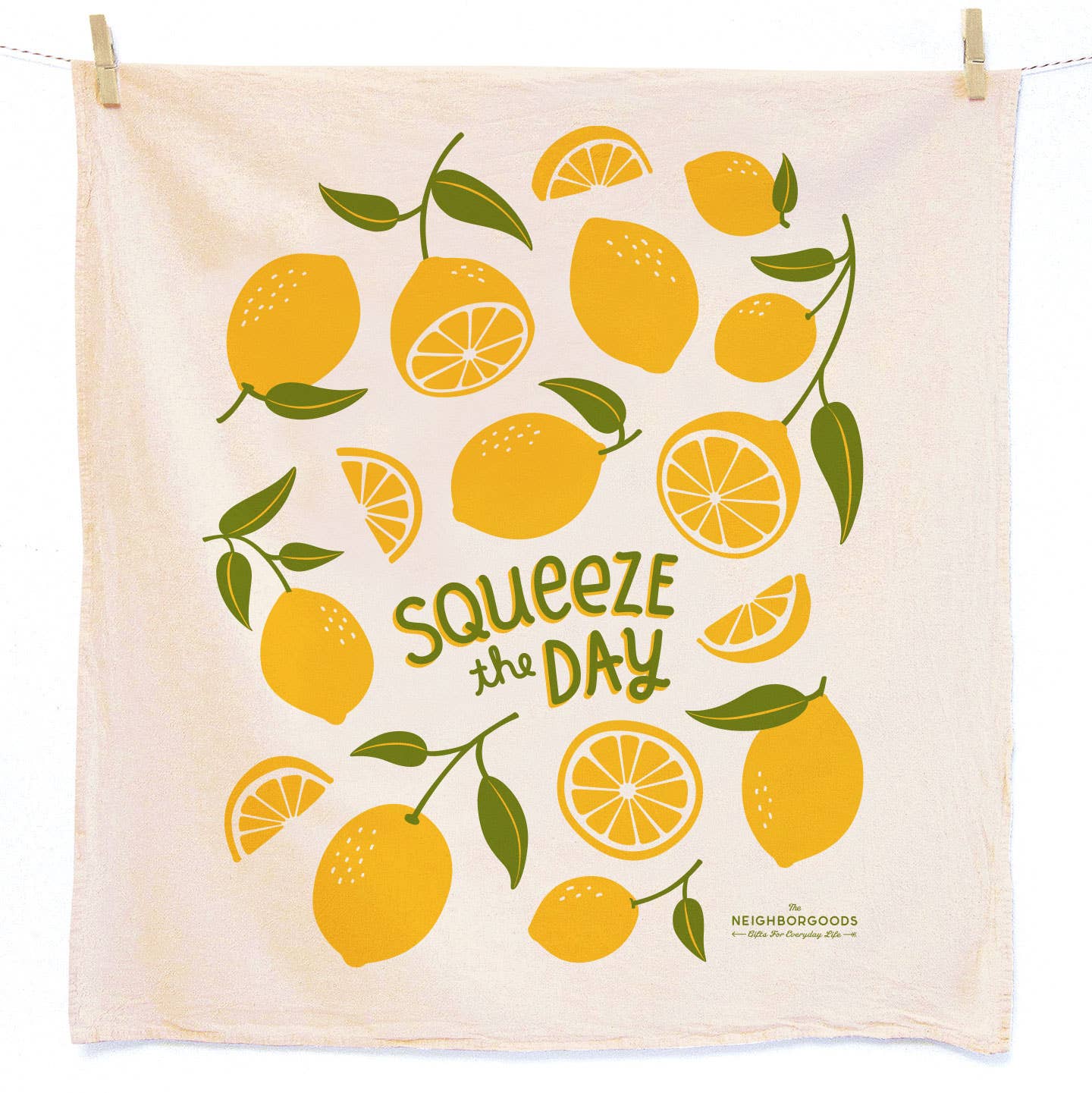 Lemon - Dish Towel + Sponge Cloth Set