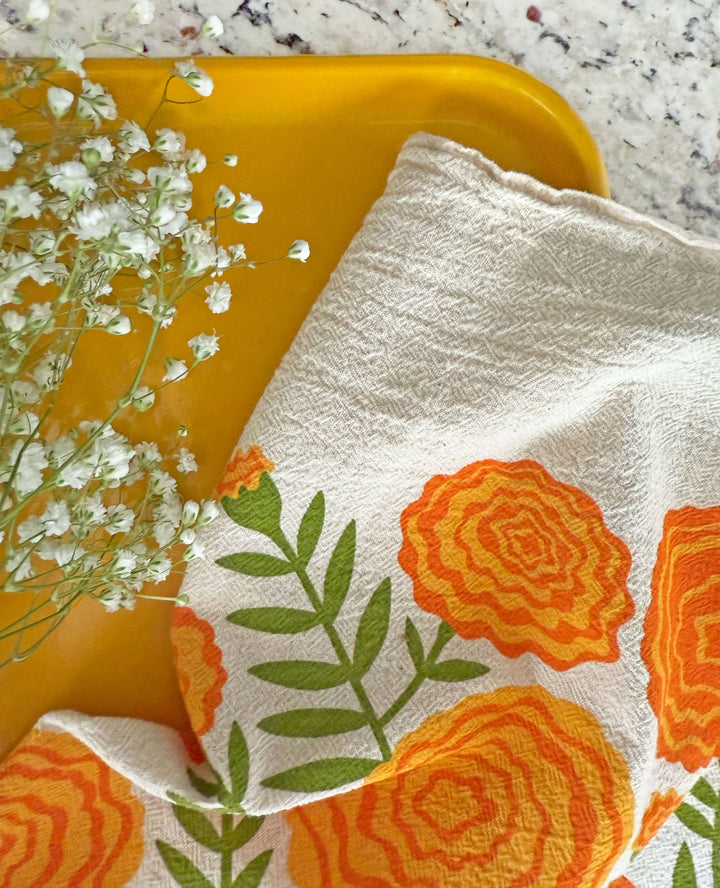 Edible Flowers Dish Towel Set - 3 Pack