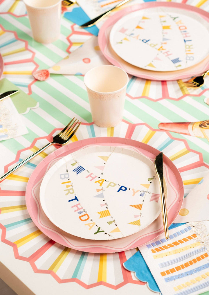 HB25-DP1- Birthday Cheer Dessert Plates