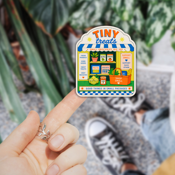 Tiny Treats Sticker – Shop Small Grocery Store for Local