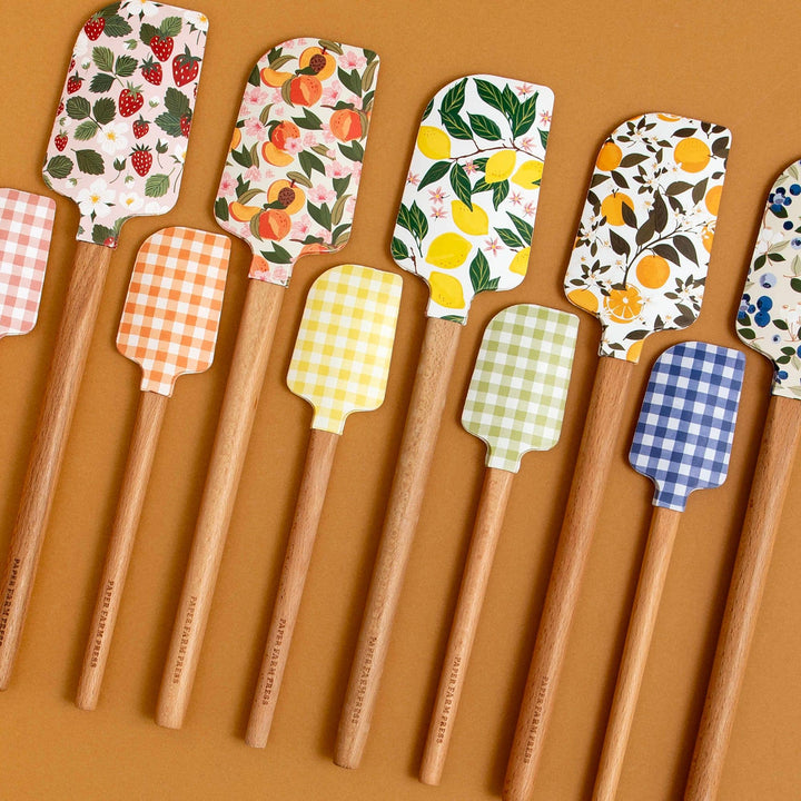Peach Blossom Silicone Kitchen Spatulas - Set of 2