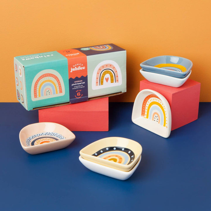 Rainbows Shaped Pinch Bowls Set of 6