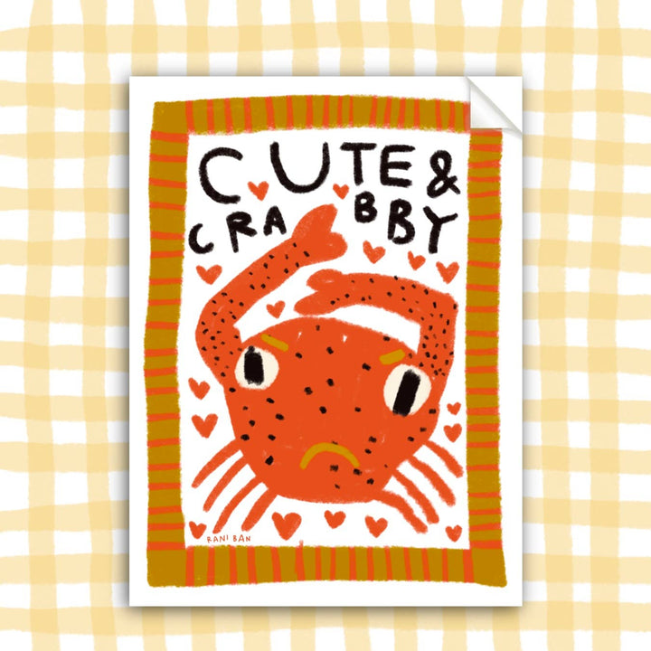 CUTE & CRABBY Sticker