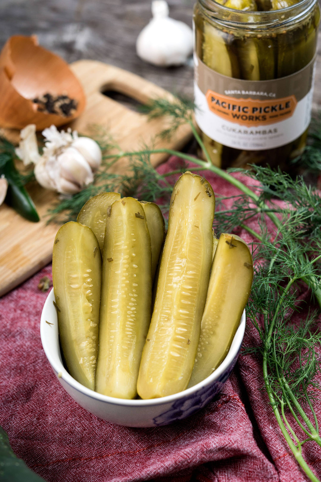 ¡Ay Cukarambas! Spicy Garlic Dill Pickles