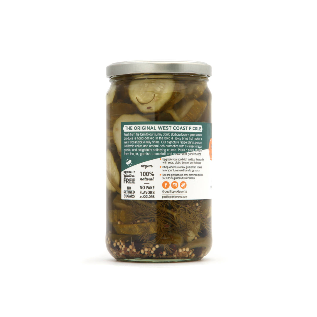 Pickles Under The Ginfluence - Pickles brined with gin