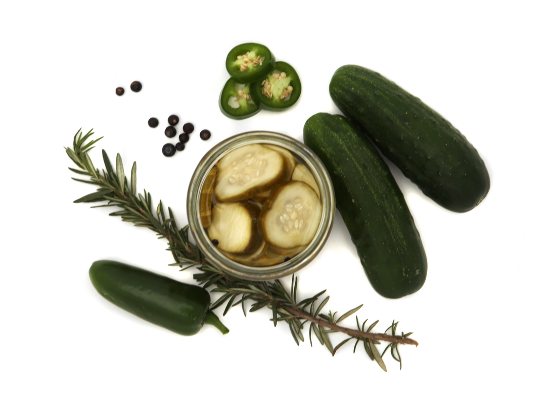 Pickles Under The Ginfluence - Pickles brined with gin