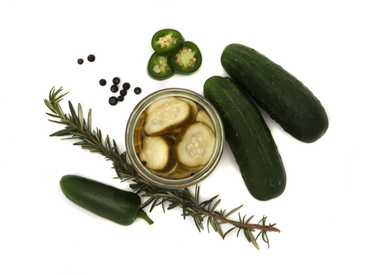 Pickles Under The Ginfluence - Pickles brined with gin