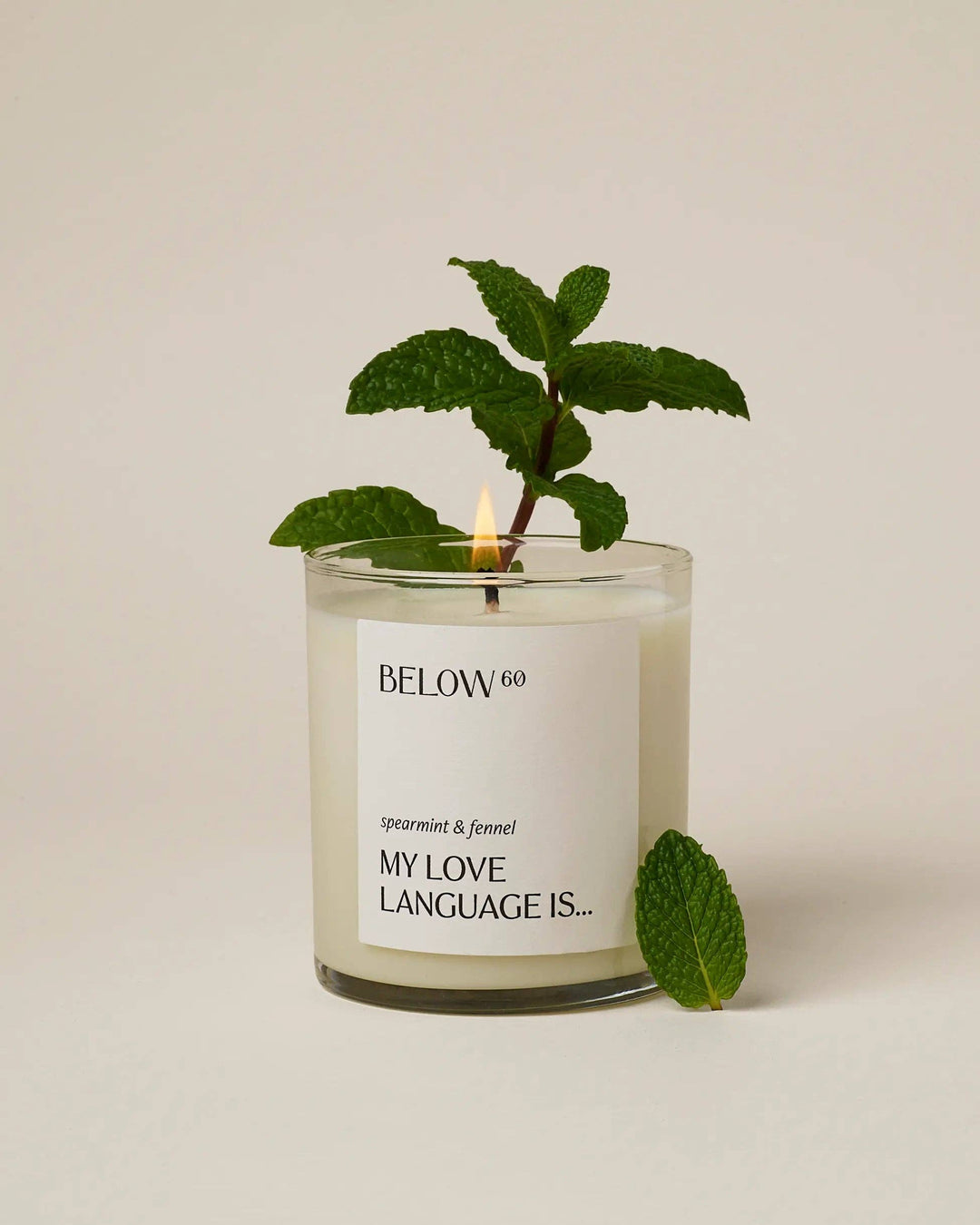 My Love Language Is… (spearmint & fennel) | 10oz Soy Wax Candle | Minty Bergamot Home Fragrance by Hilary Duff