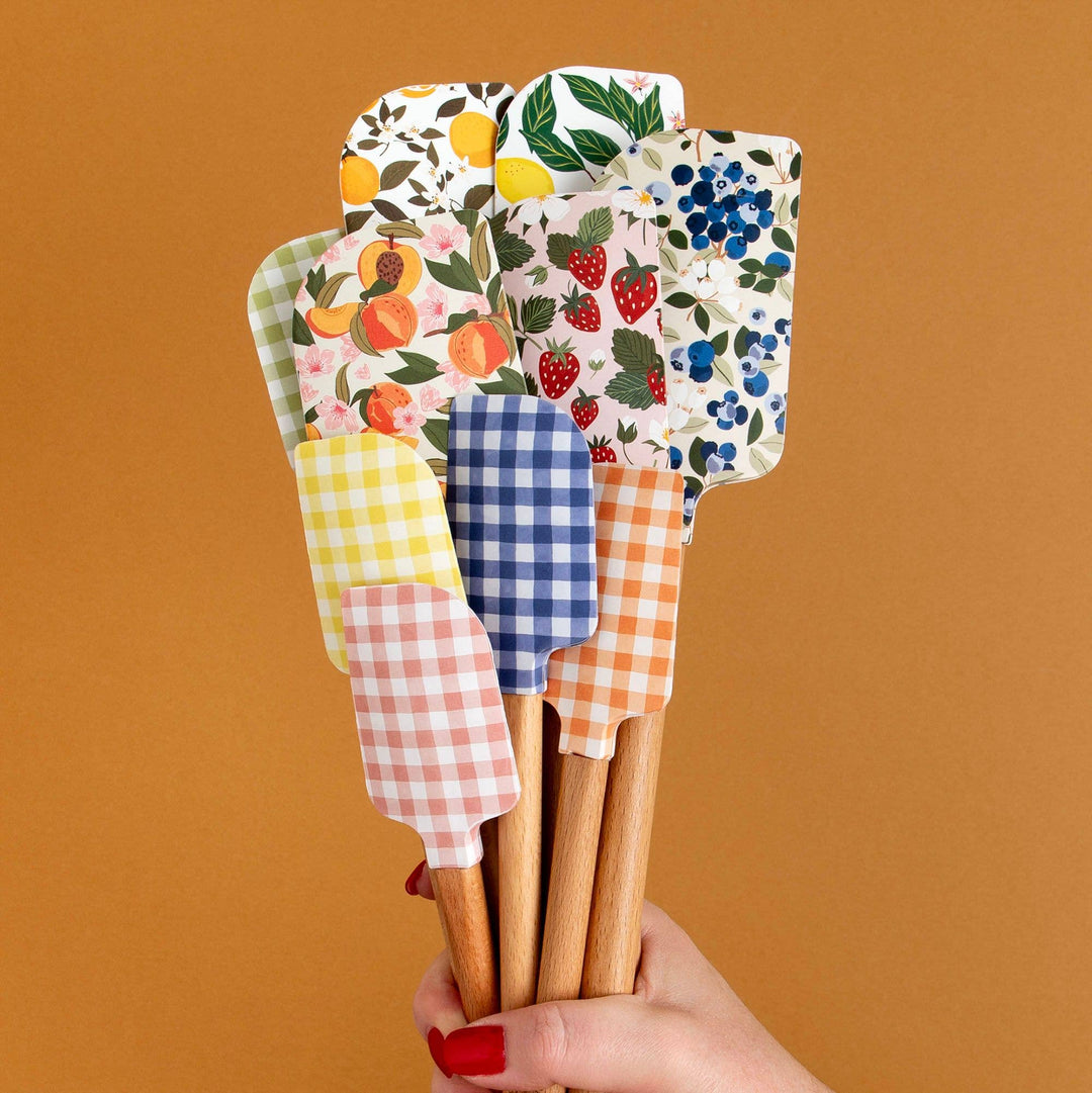 Peach Blossom Silicone Kitchen Spatulas - Set of 2