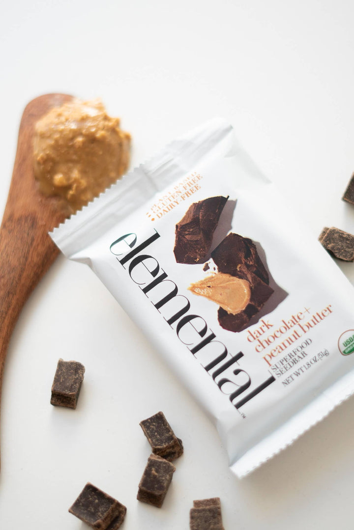 Elemental Superfood Bars | Dark Chocolate + Peanut Butter