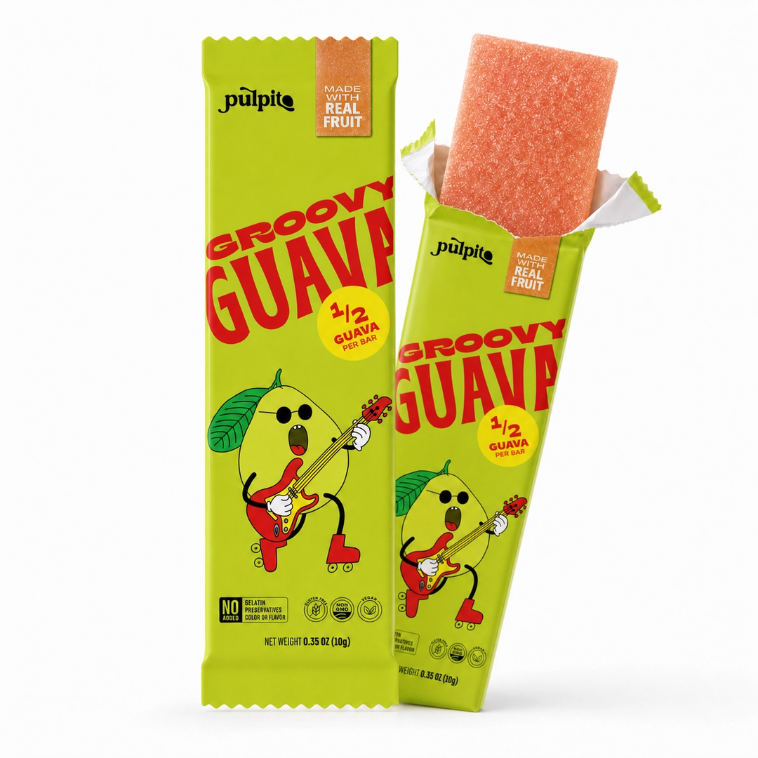 Groovy Guava - Natural Fruit Snacks- Dried Fruit Bars Bulk