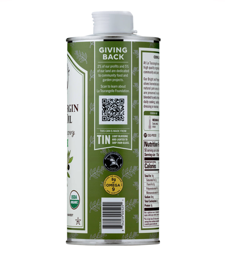 La Tourangelle Organic Bright & Peppery Extra Virgin Olive Oil