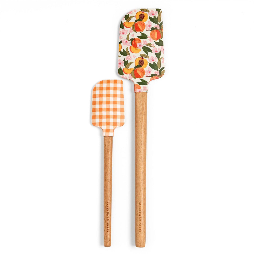 Peach Blossom Silicone Kitchen Spatulas - Set of 2
