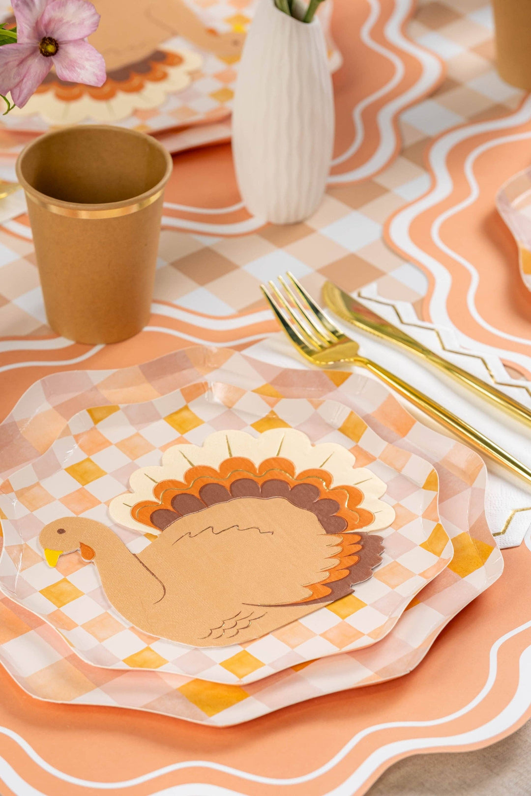 HMY25-DP1- Harmony Plaid Dessert Plates