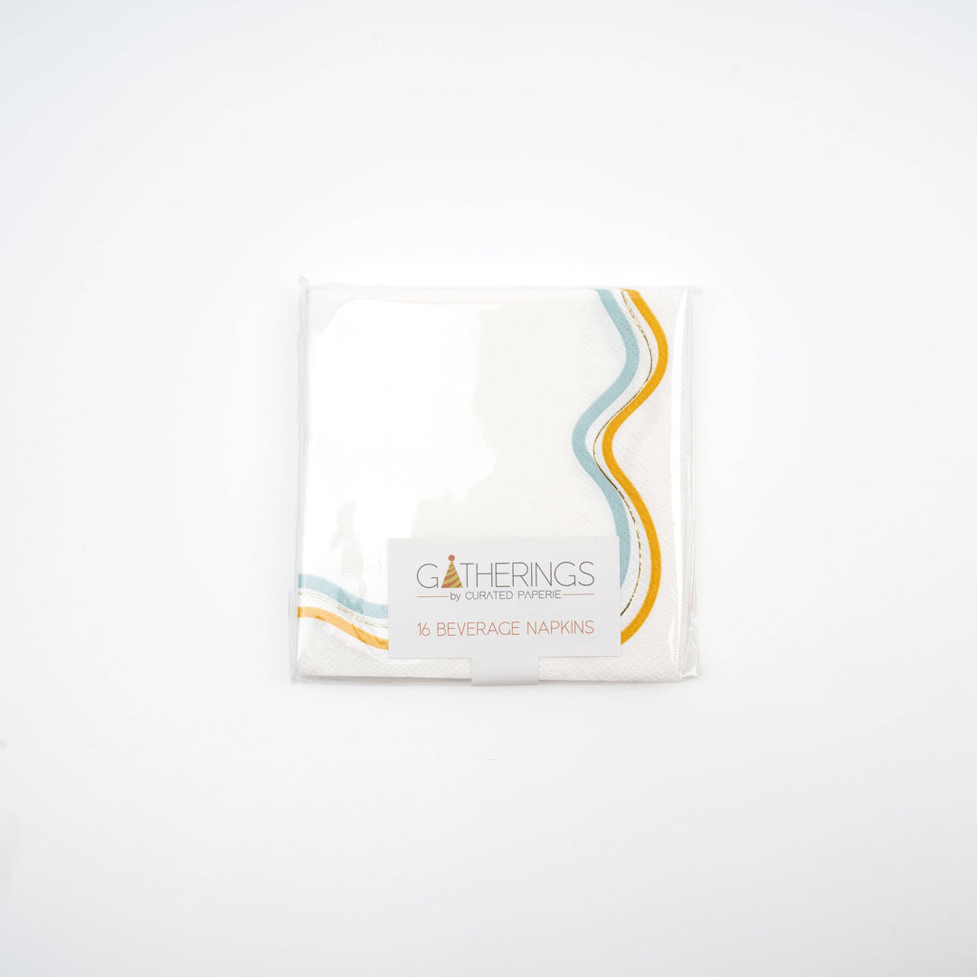 SUM23-CN2- Modern Waves Beverage Napkins