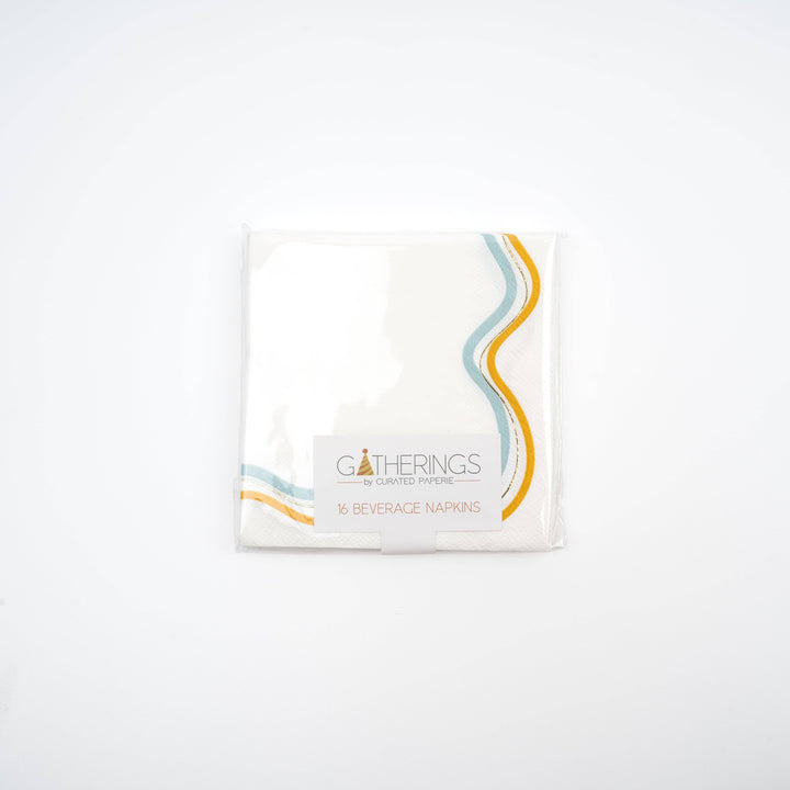 SUM23-CN2- Modern Waves Beverage Napkins