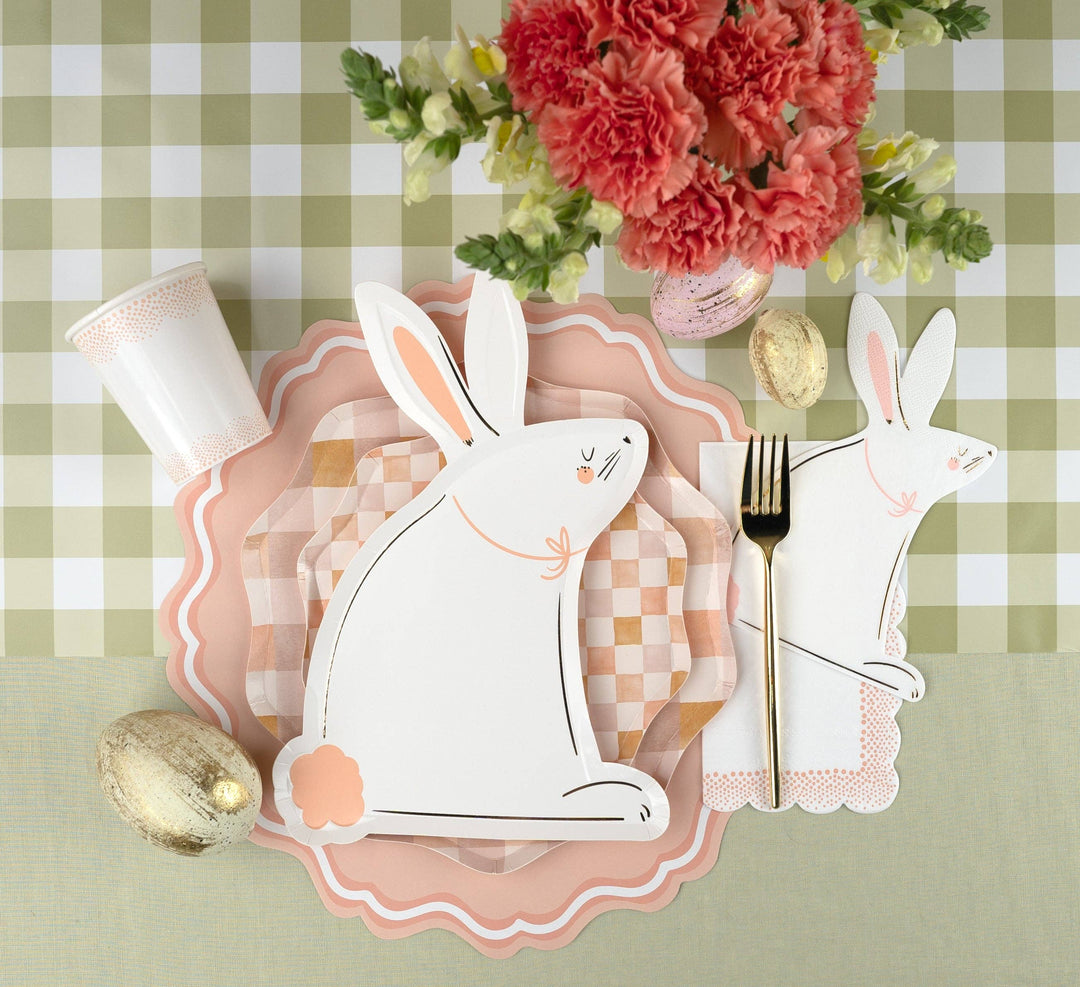 MCL25-PL21- Peach Fancy Scallop Placemats