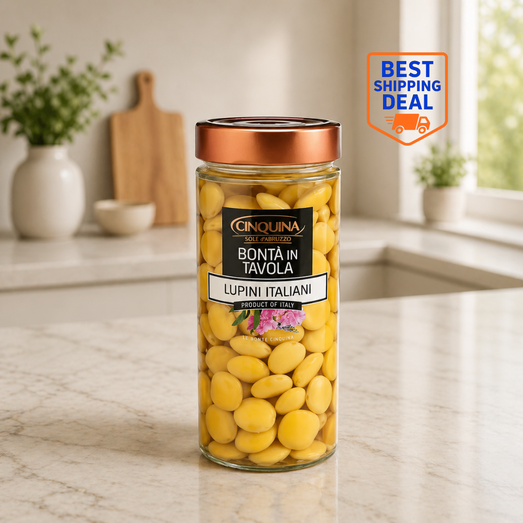 Cinquina Lupini Beans Jar 18.3oz – 6/case
