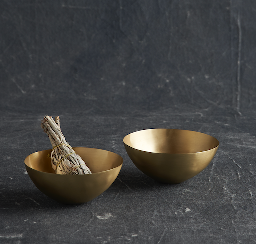 Petite Brass Bowls | Set of 4