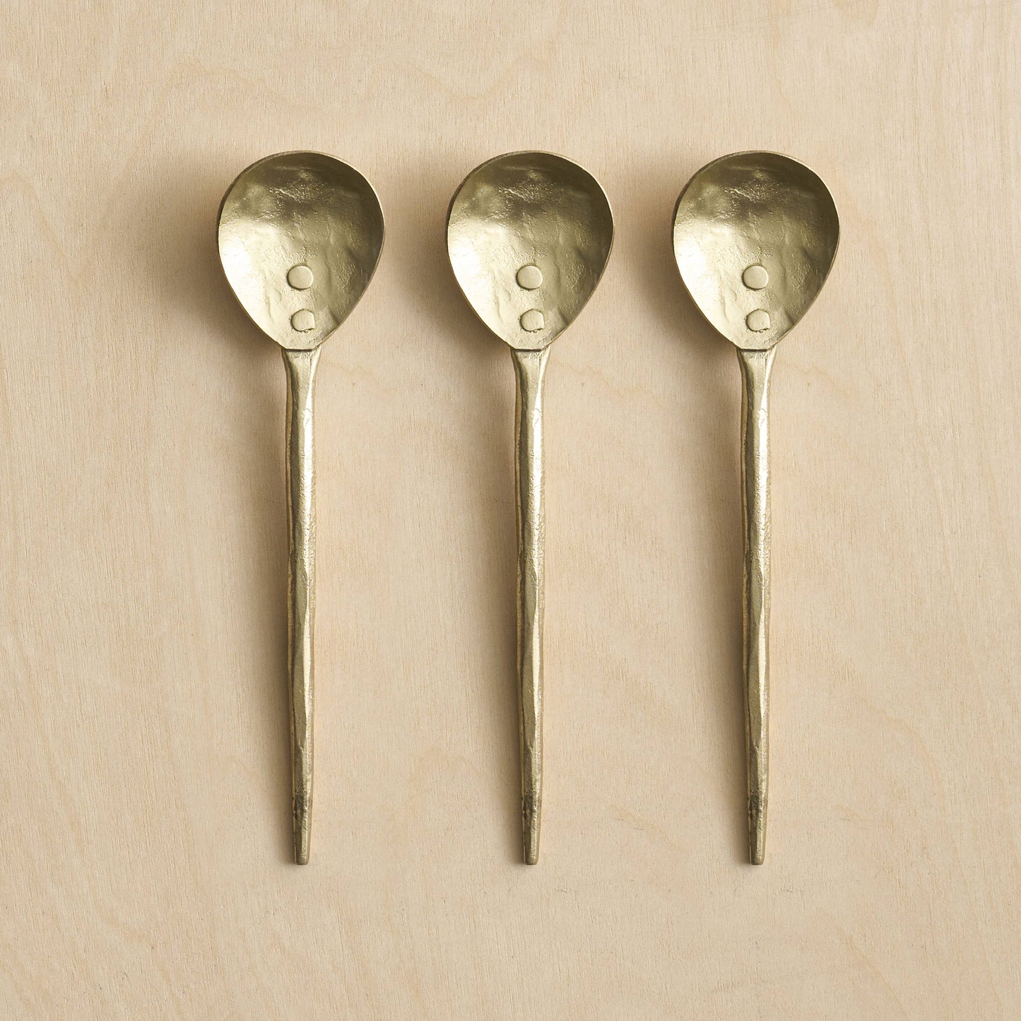 Forge Brass Small Spoons | Set of 3