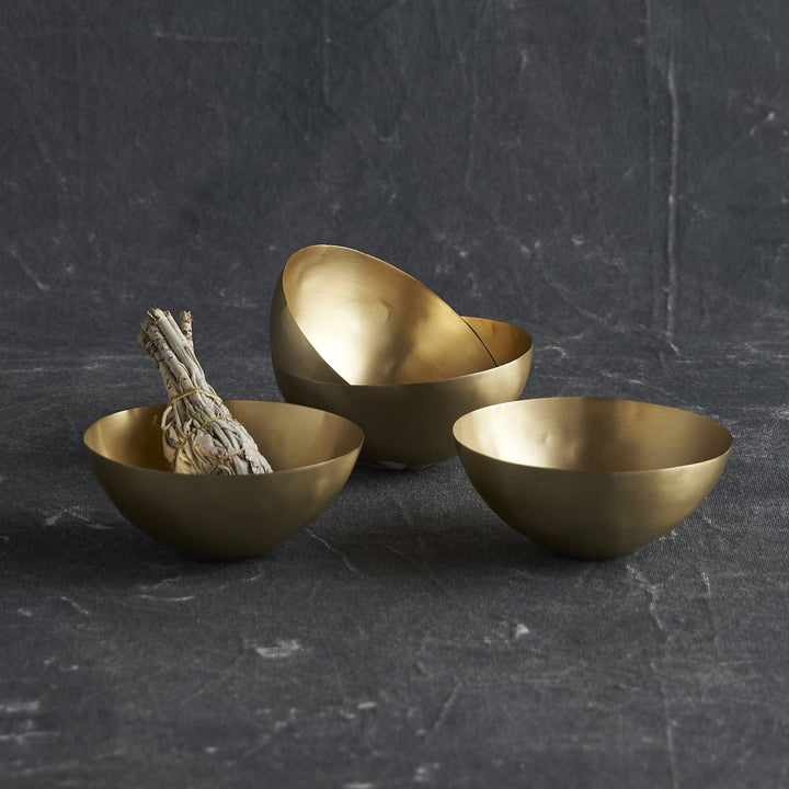 Petite Brass Bowls | Set of 4