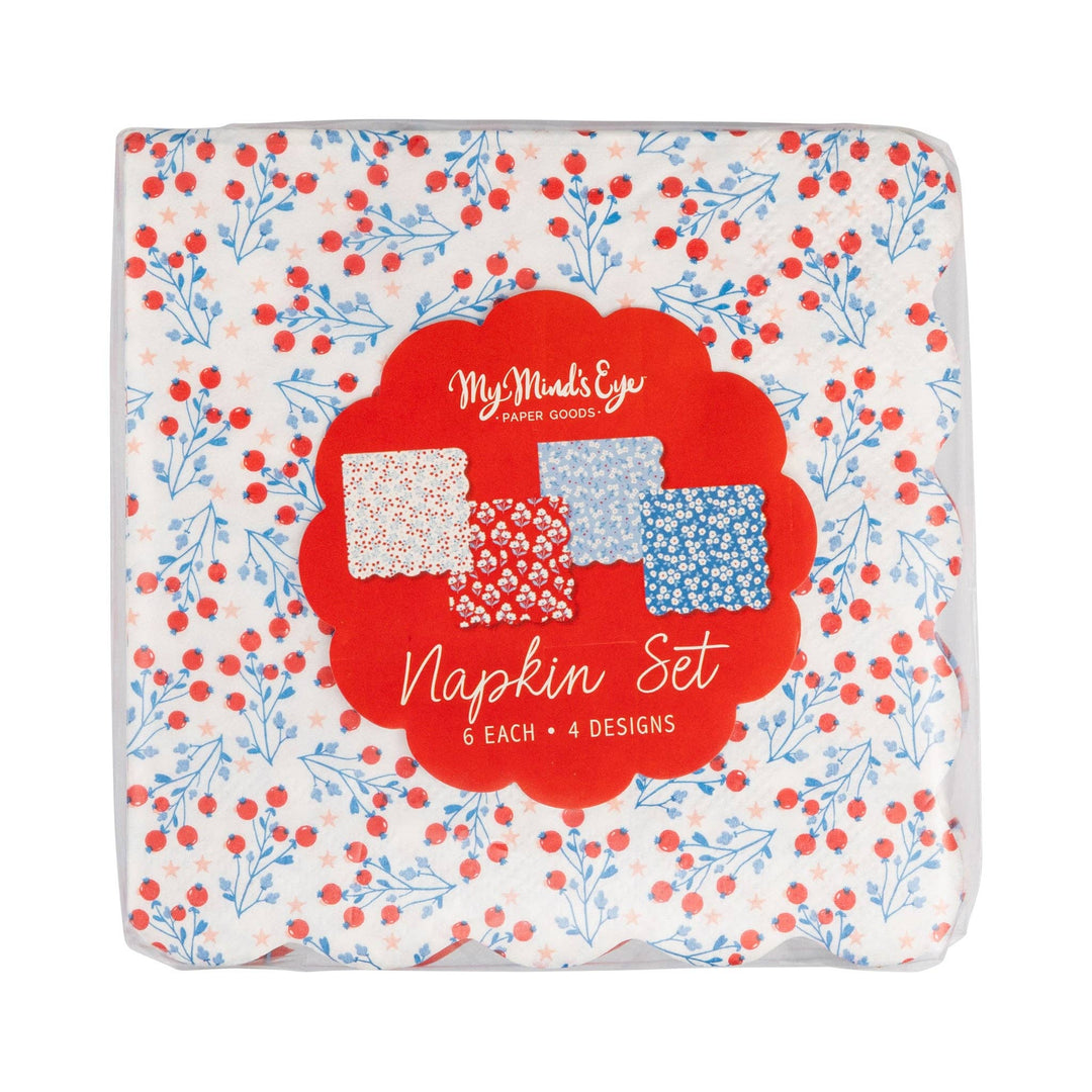 FLO1239 - Floral Cocktail Paper Napkin Set