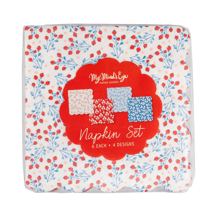 FLO1239 - Floral Cocktail Paper Napkin Set
