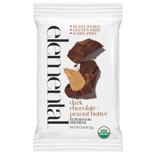 Elemental Superfood Bars - Dark Chocolate + Peanut Butter