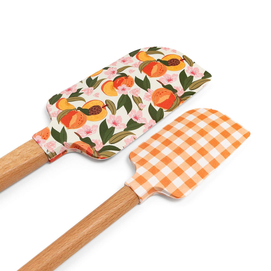 Peach Blossom Silicone Kitchen Spatulas - Set of 2