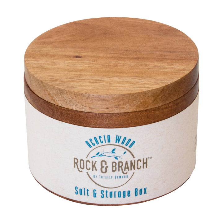 Rock & Branch® Acacia Salt Cellar with Swivel Lid