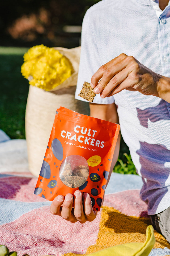 Crunchy Cassava Crackers Organic Healthy Gluten Free Snacks