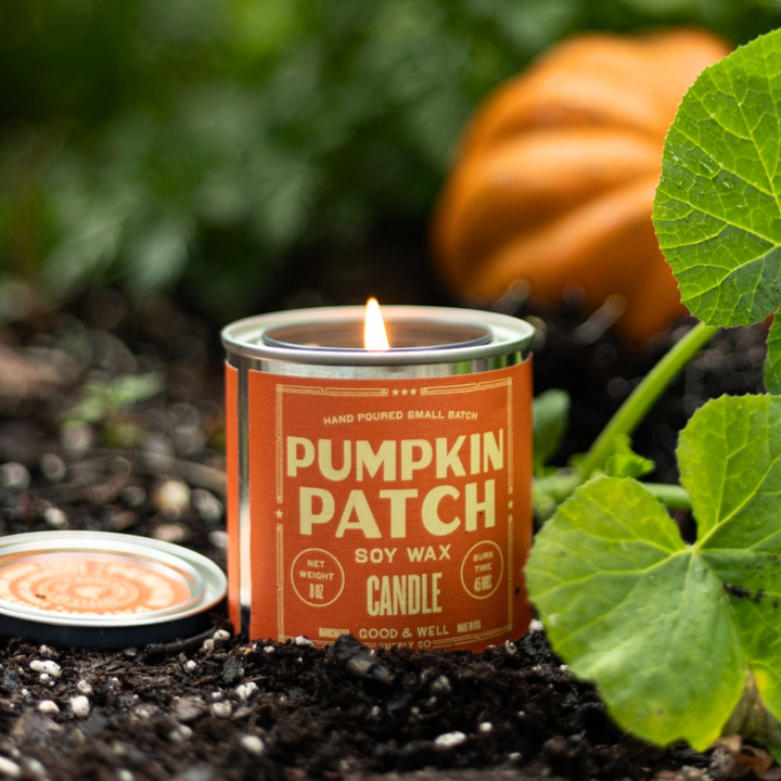 Pumpkin Patch Soy Candle - Fall Collection : 1/2 Pint / Cotton Wick