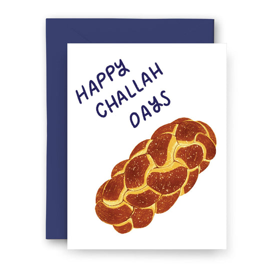Happy Challah Days Hanukkah Card
