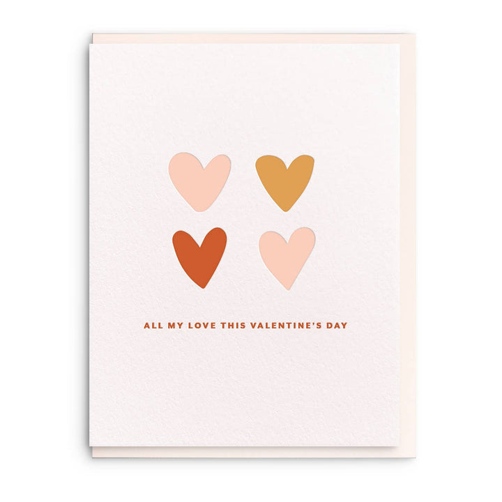 Valentine Love - Letterpress Valentine Greeting Card