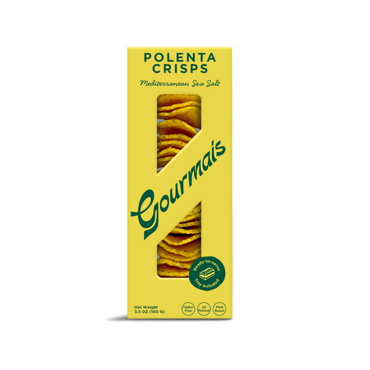 Gourmais Polenta Crisps | Mediterranean Sea Salt