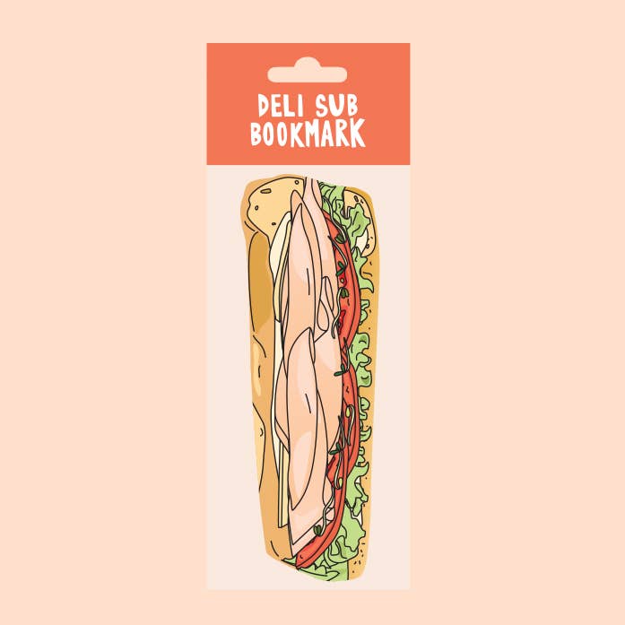 Deli Sandwich Bookmark (it's die cut!)