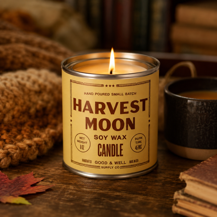 Harvest Moon Soy Candle - Halloween Collection: 1/2 Pint