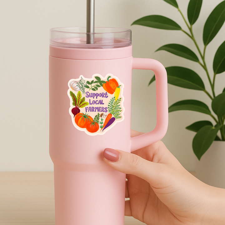 Support Local Farmers Sticker – Farm Fresh Produce