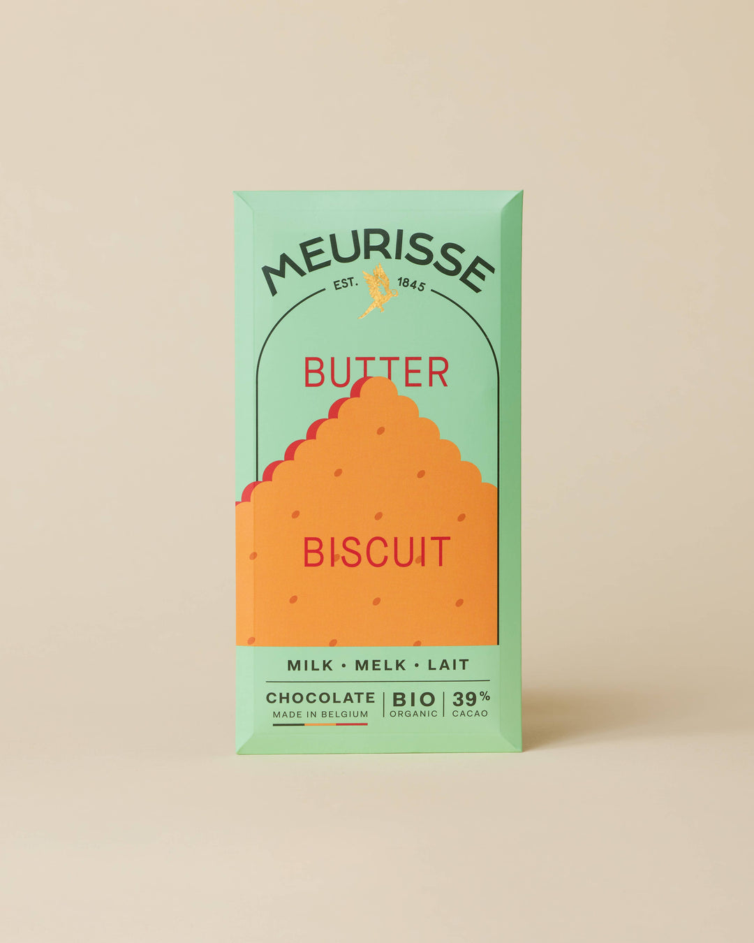 Meurisse Chocolate - Butter Biscuit - Milk Chocolate 39%
