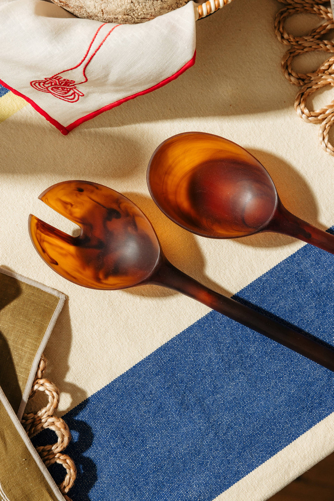 NEW Salad Servers - Amber Set