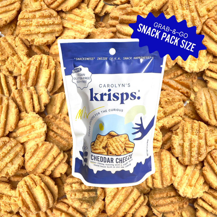 Snack Packs Cheddar Krisps Gluten-free, Vegan Cookie-Cracker