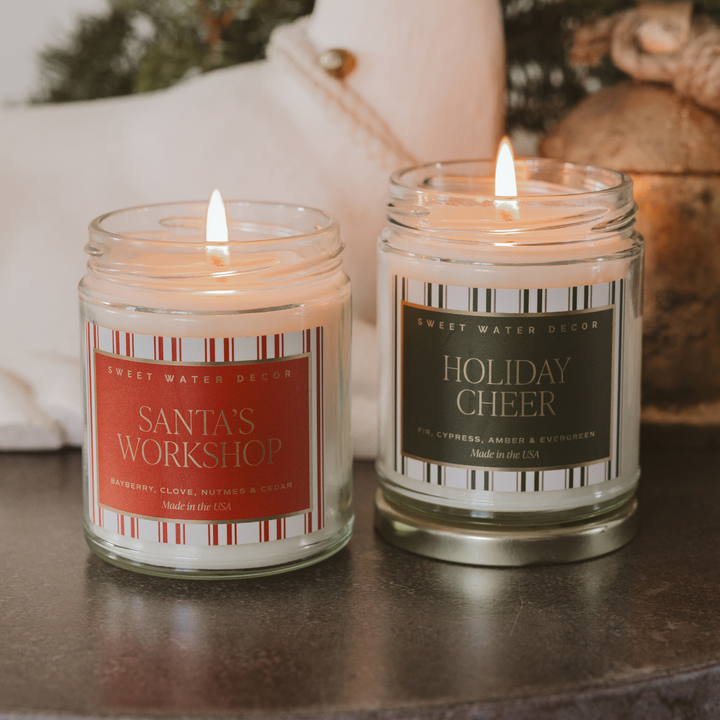 Holiday Cheer 9 oz Soy Candle - Christmas Decor